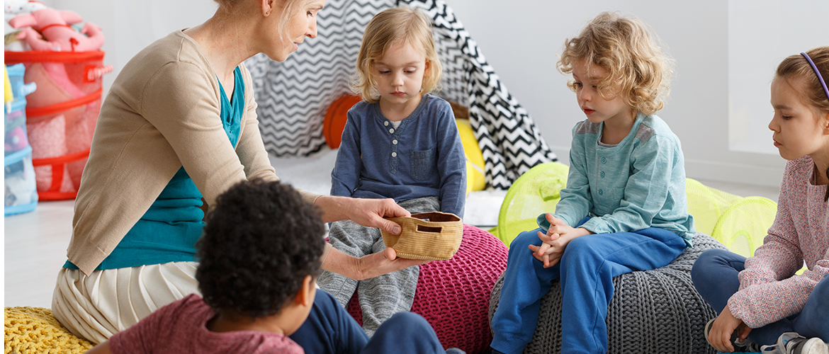 kids playing a game